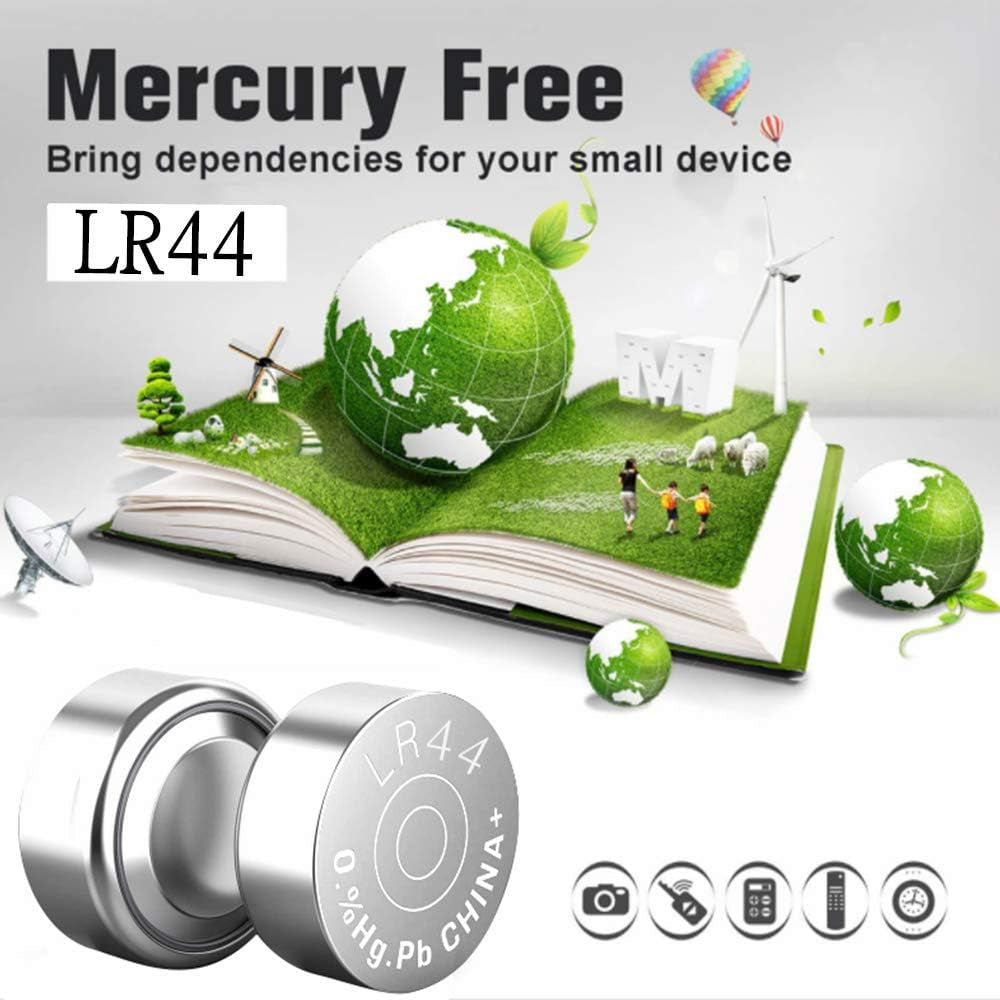 30 Count - LR44 AG13 357 SR44 A76 303 Battery 1.5V Button Coin Cell Batteries