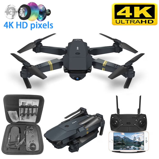 Drone with 4K Camera , Drones for Adults, Wifi FPV RC Quadcopter with Multiple Flight Modes, 3D Flip Foldable Mini Drones Toys Gifts for Kids Beginners, Headless Mode, One Key Start Mode