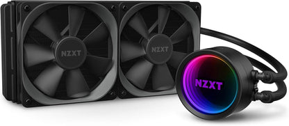Kraken X53 Black - All-In-One RGB CPU Liquid Cooler - Infinity Mirror Design - Powered by CAM