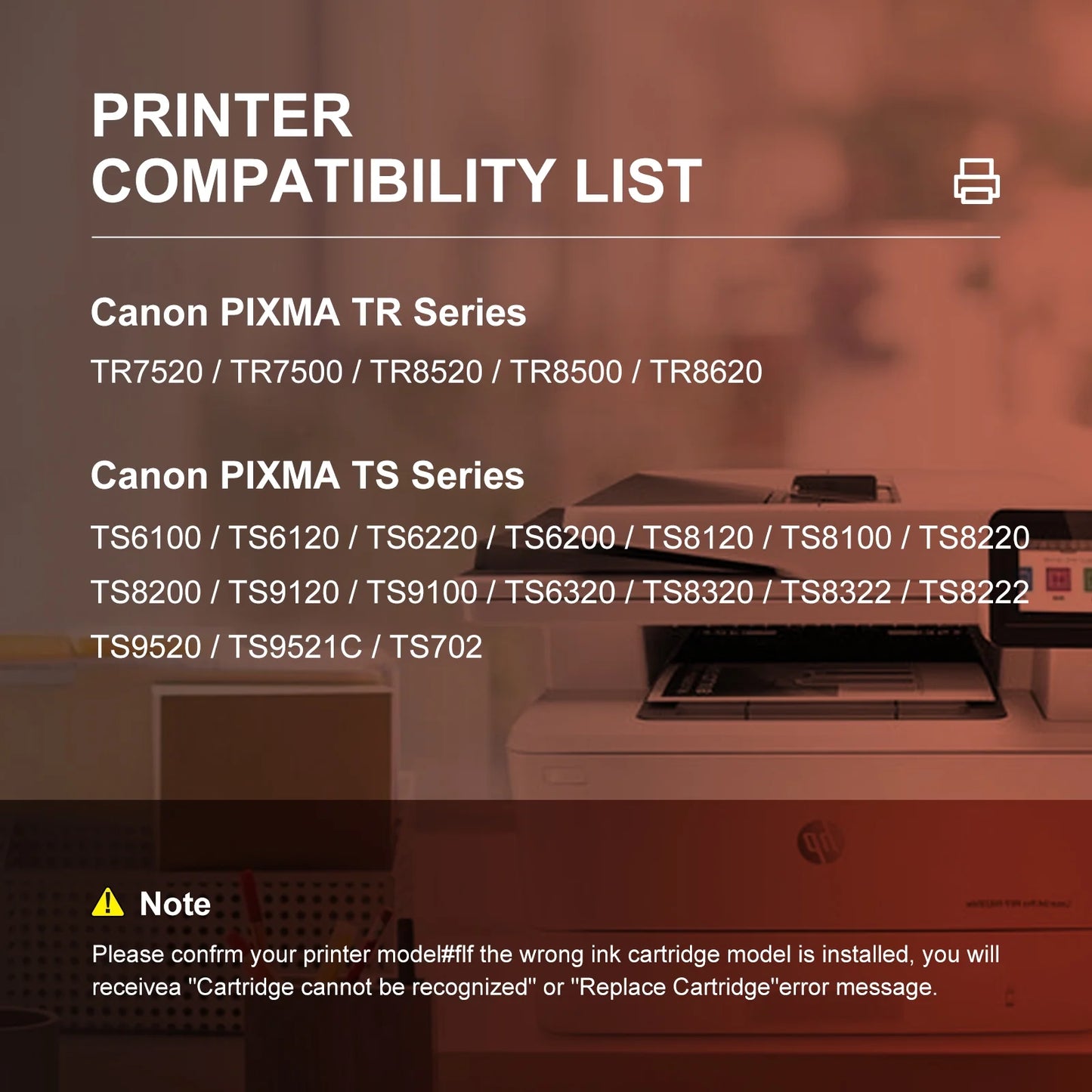 280XXL 281XXL Ink Cartridge for Canon Ink 280 and 281 PGI-280XXL CLI-281XXL for Pixma TR7520 TR8520 TS6120 TS6220 TS8120 TS8220 Printers (5-Pack)
